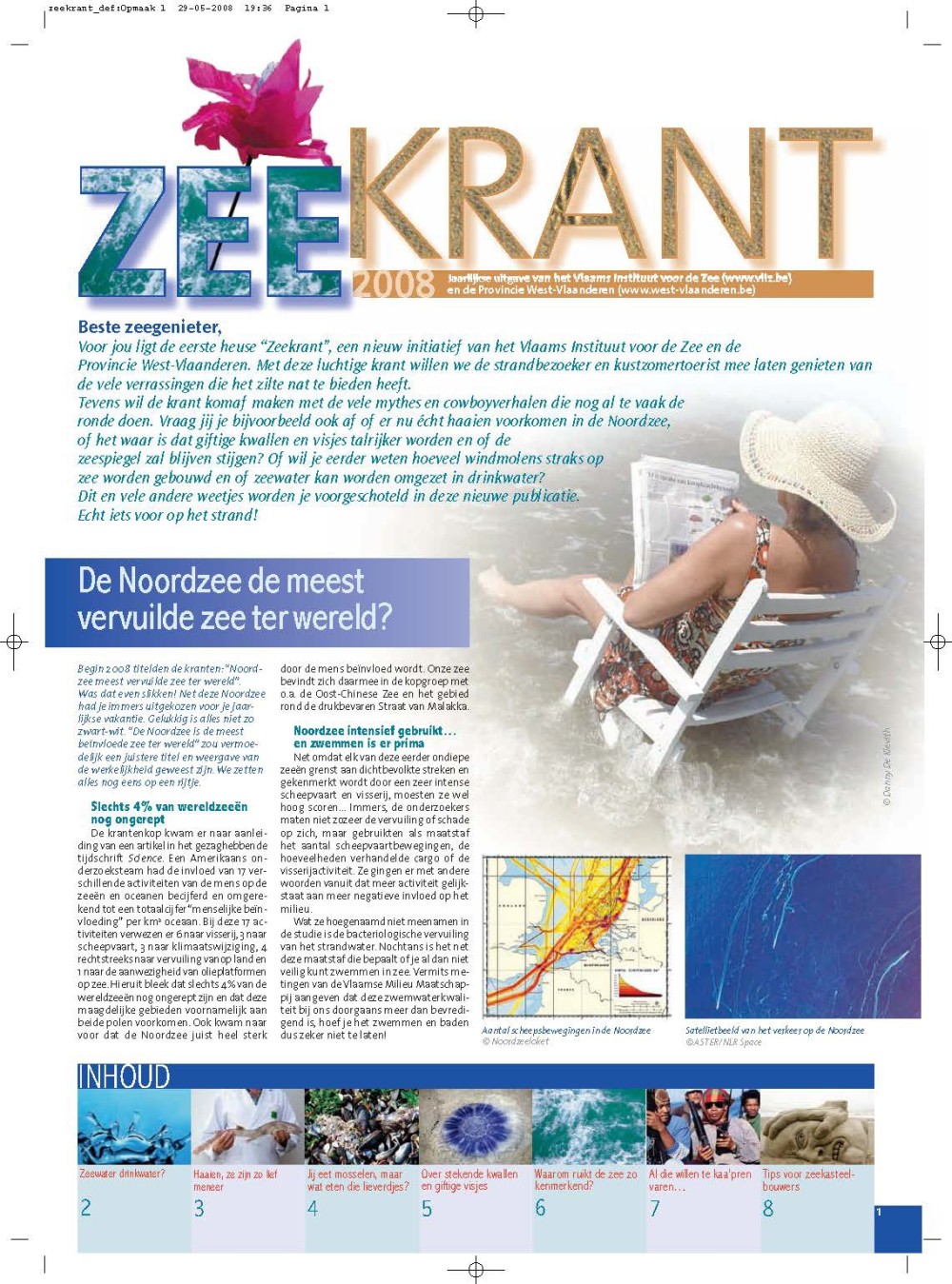Zeekrant 2008: jaarlijkse uitgave van het Vlaams Instituut voor de Zee en de Provincie West-Vlaanderen