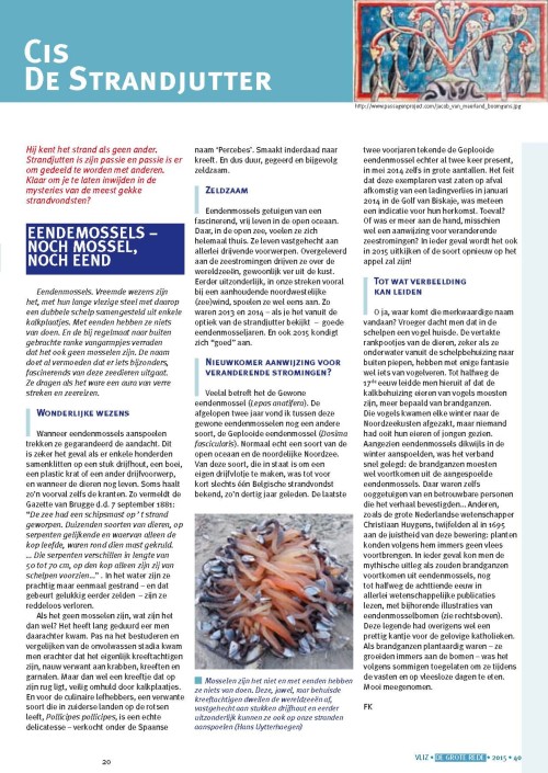 Cis de strandjutter: Eendemossels - noch mossel, noch eend