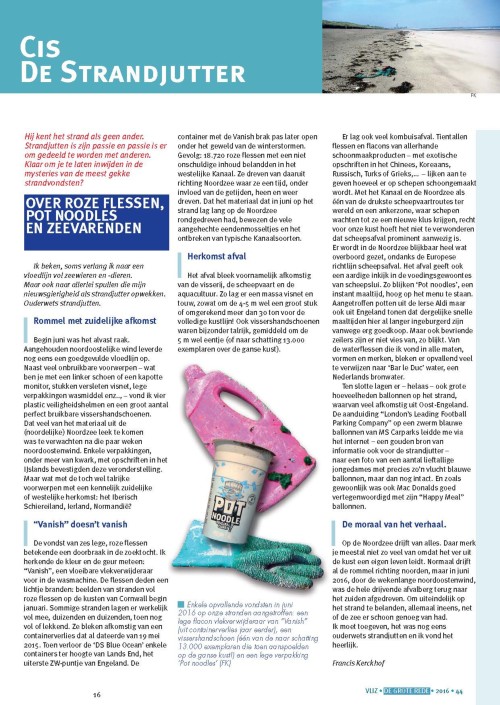 Cis de strandjutter: Over roze flessen, pot noodles en zeevarenden
