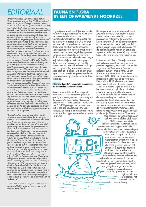 Fauna and flora in een opwarmende Noordzee