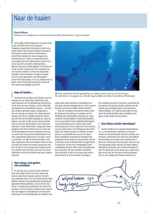 Naar de haaien