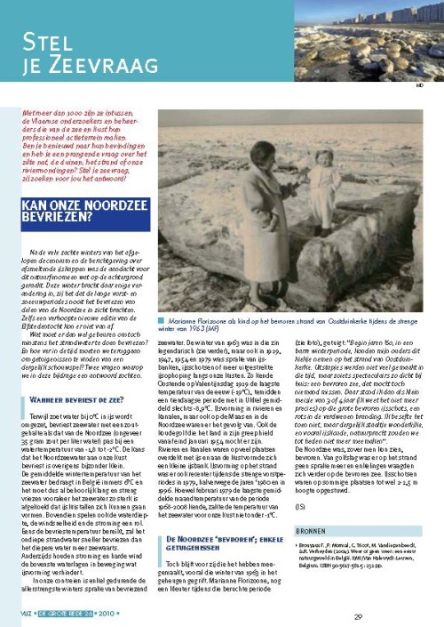 Stel je Zeevraag: Kan onze Noordzee bevriezen?