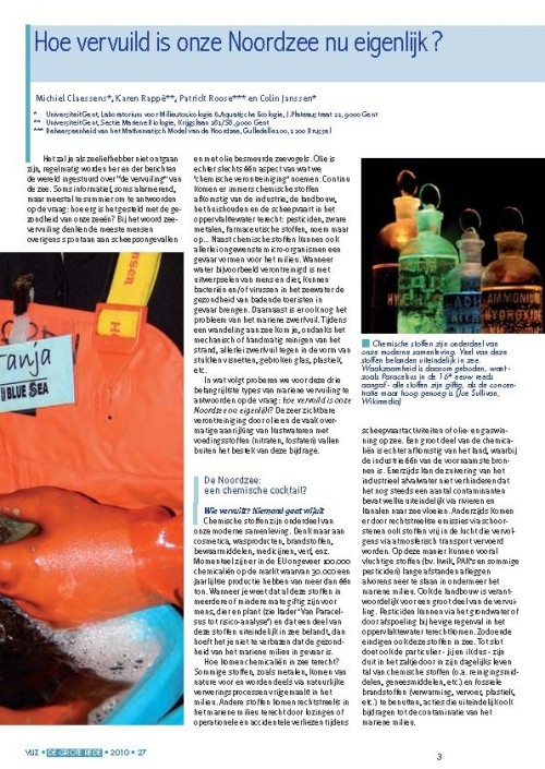 Hoe vervuild is onze Noordzee nu eigenlijk?