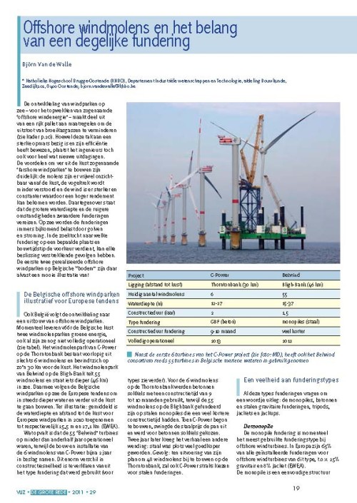 Offshore windmolens en het belang van een degelijke fundering