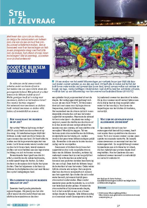 Stel je zeevraag: Doodt de bliksem duikers in zee?