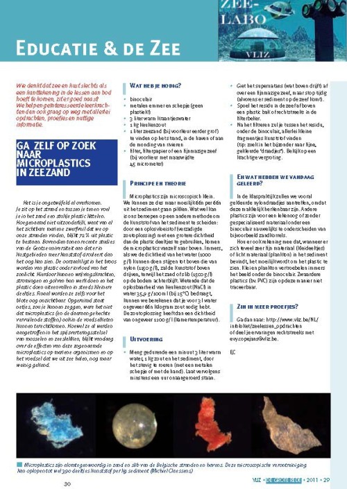 Educatie & de zee: Ga zelf op zoek naar microplastics in zeezand