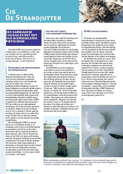 Cis de strandjutter: Een Gambiaanse collega en het nut van achtergelaten piepschuim