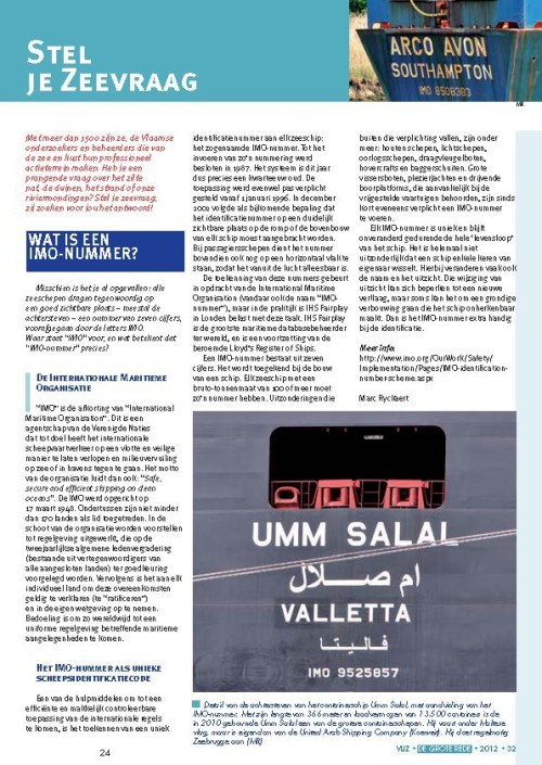 Stel je zeevraag: Wat is een IMO-nummer?