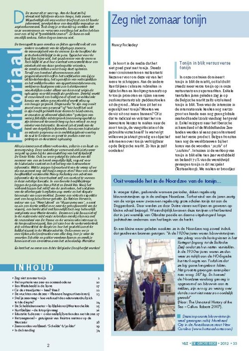 Zeg niet zomaar tonijn