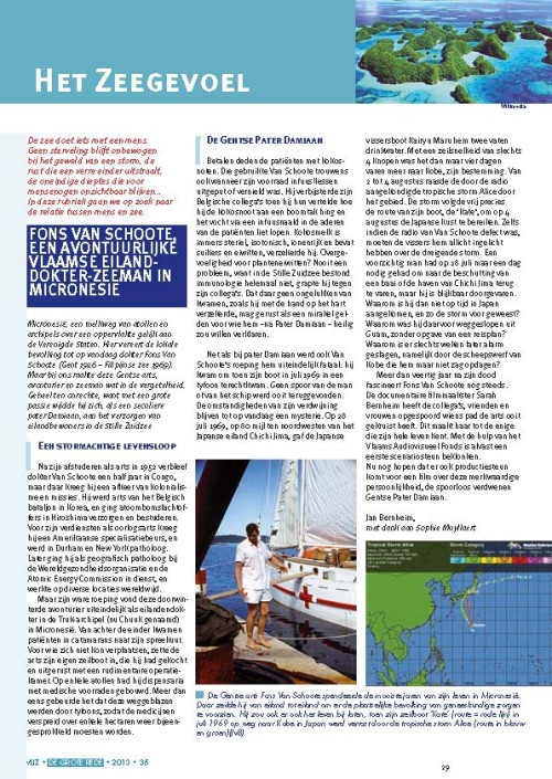 Het zeegevoel: Fons Van Schoote, een avontuurlijke Vlaamse eilanddokter-zeeman in Micronesië