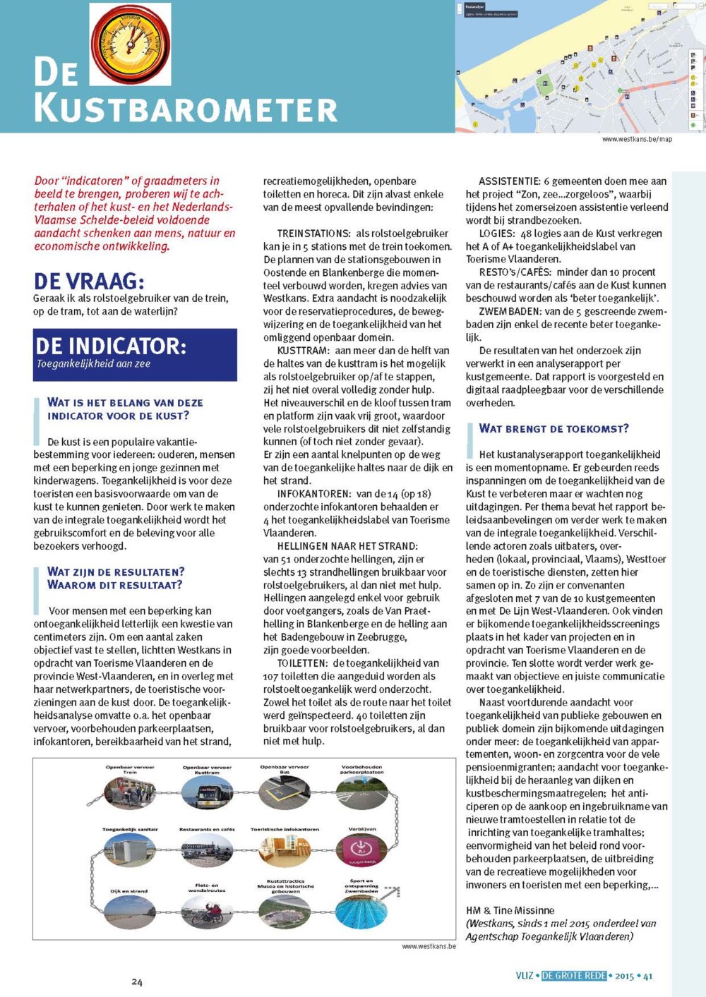 De kustbarometer: De indicator: Toegankelijkheid aan zee