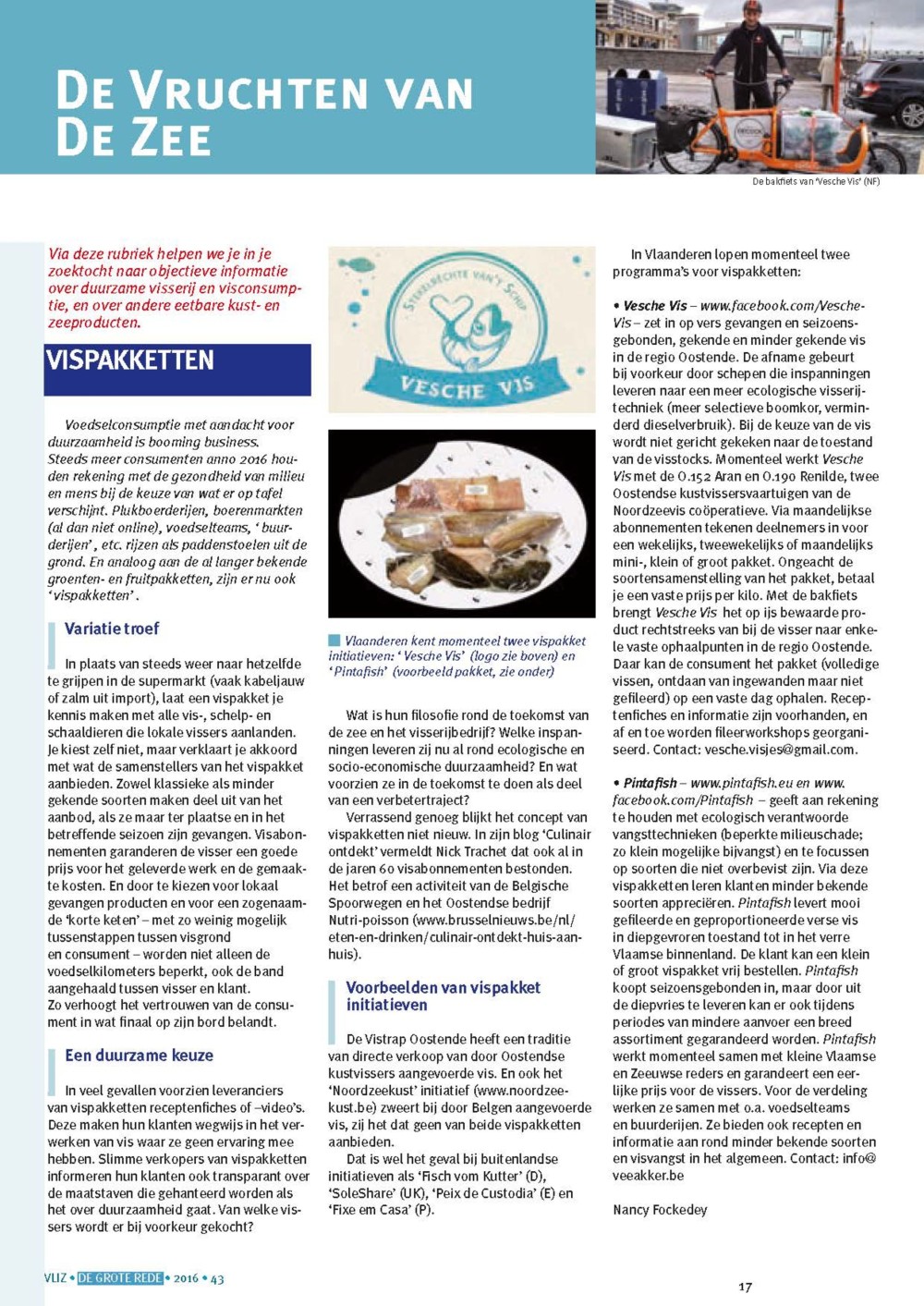 De vruchten van de zee: Vispakketten