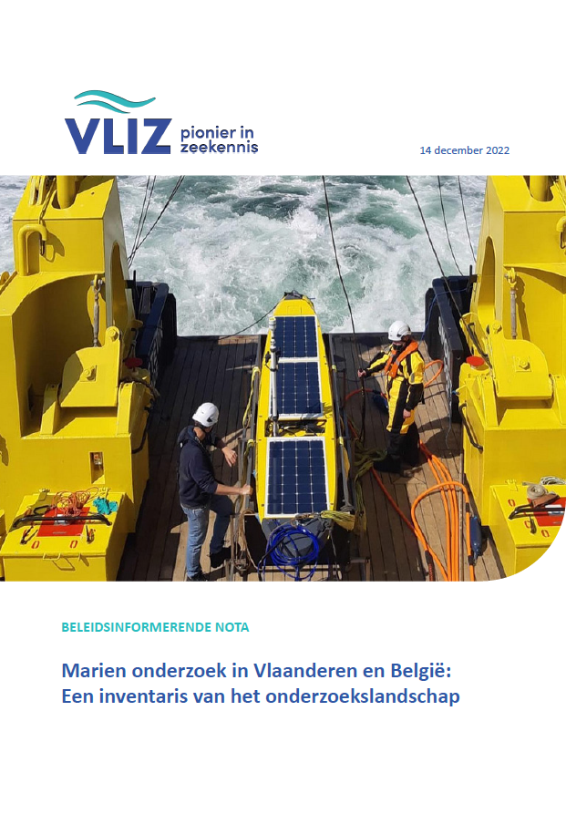 Marien onderzoek in Vlaanderen en België: Een inventaris van het onderzoekslandschap