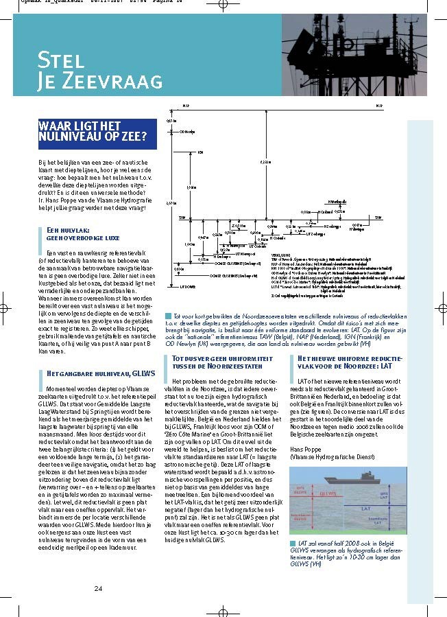 Stel je zeevraag: Waar ligt het nulniveau op zee?