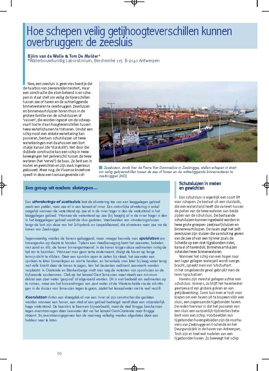 Hoe schepen veilig getijhoogteverschillen kunnen overbruggen: de zeesluis
