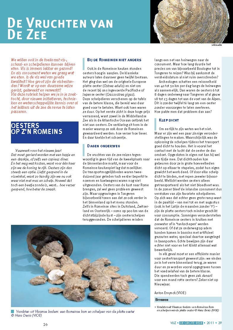 De vruchten van de zee: Oesters op z'n romeins