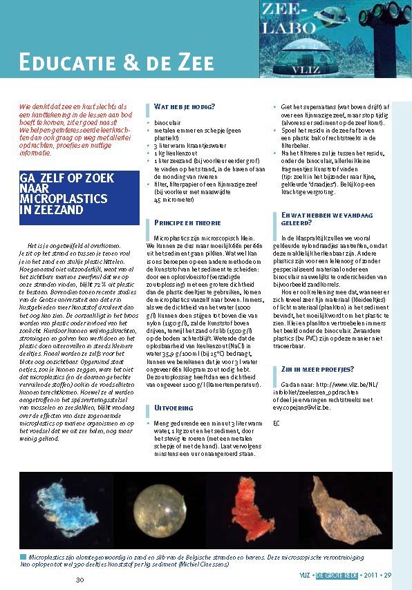 Educatie & de zee: Ga zelf op zoek naar microplastics in zeezand