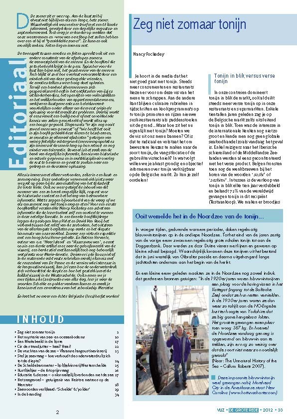 Zeg niet zomaar tonijn