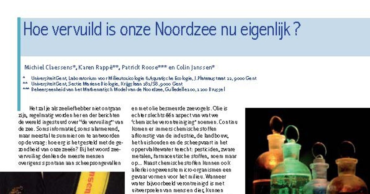 Hoe vervuild is onze Noordzee nu eigenlijk?