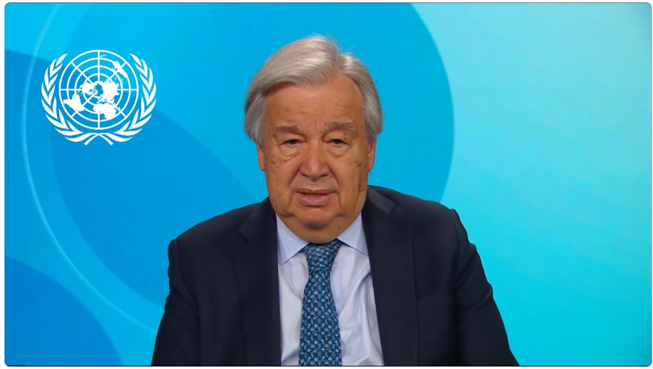Boodschap van VN-secretaris-generaal Antonio Gutierrez bij de lancering van WOA III op Wereldoceaandag