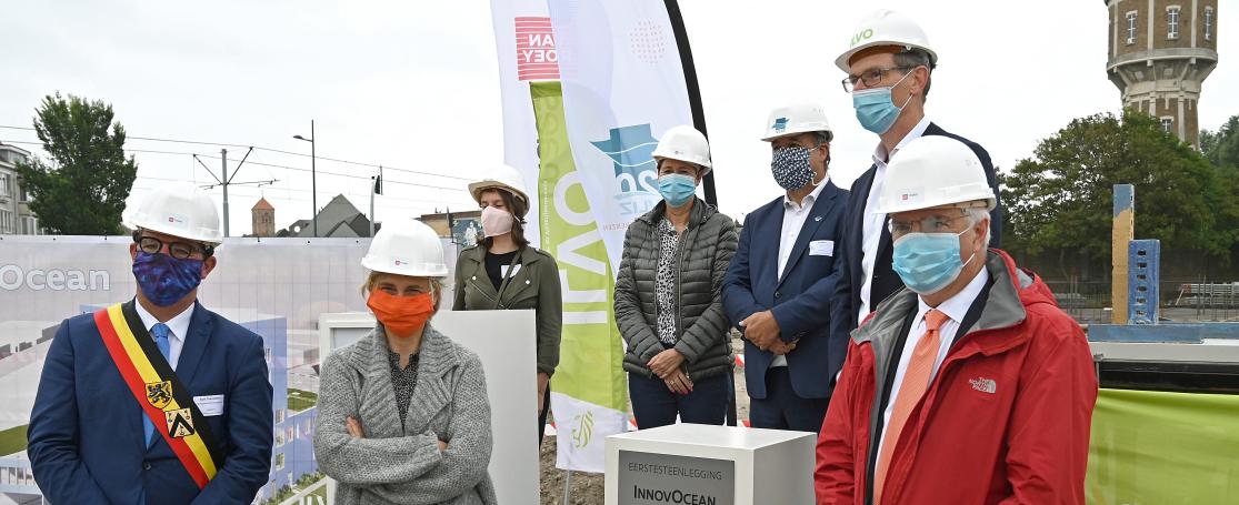 Eerstesteenlegging InnovOcean Campus | © ILVO & VLIZ (Els Verhaeghe)