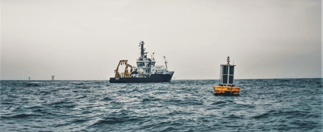 RV Simon Steven bij ICOS-boei