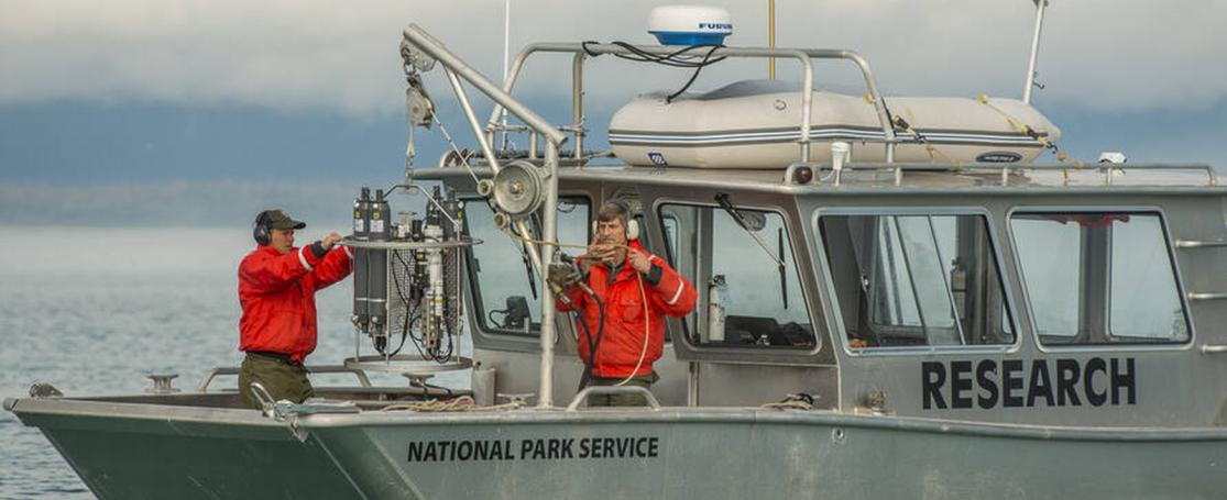 USA National Park Service conducts research in the Glacier Bay National Park and Reserve