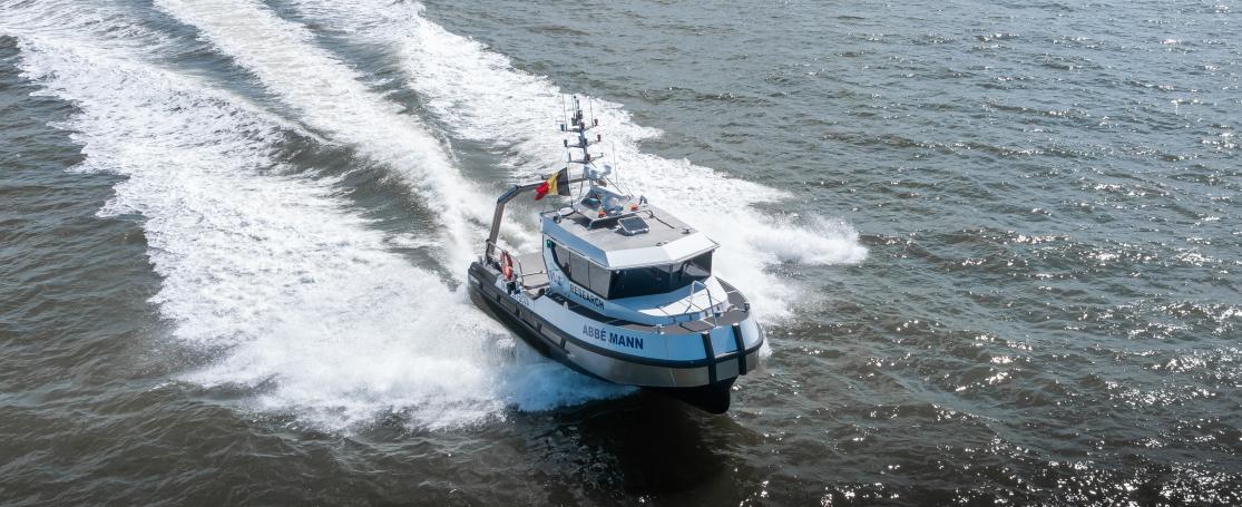 De werkboot Abbé Mann