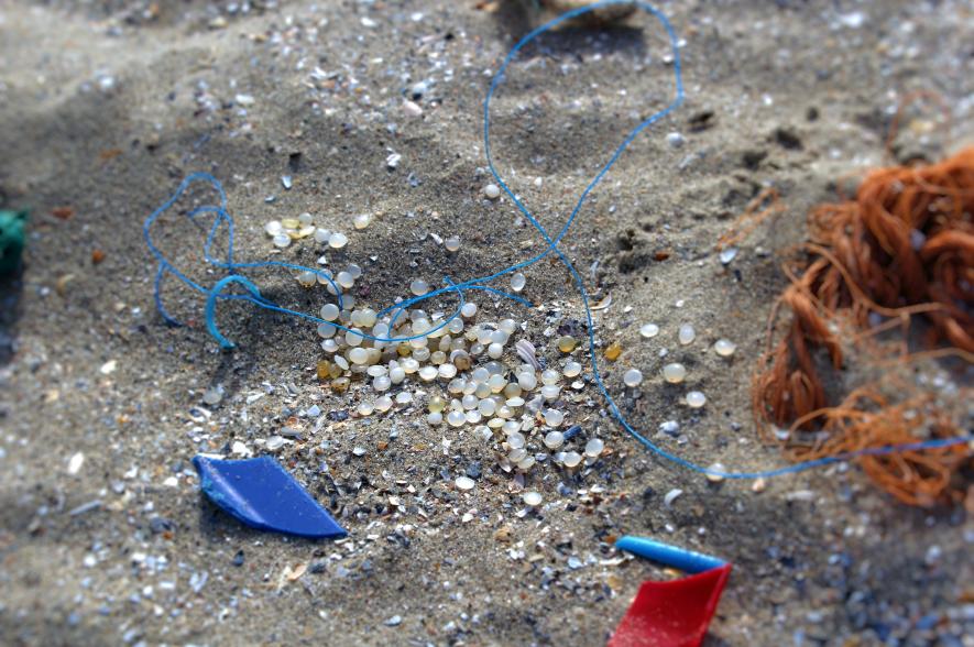 Microplastics close-up