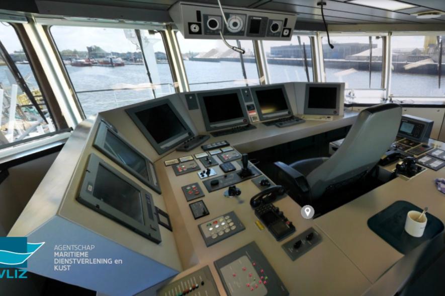 Screenshot van de virtual tour.