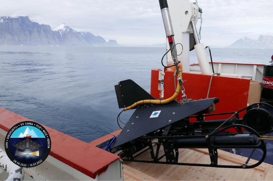 De Video Plankton Recorder aan boord van de RV Sanna in West-Groenland.
