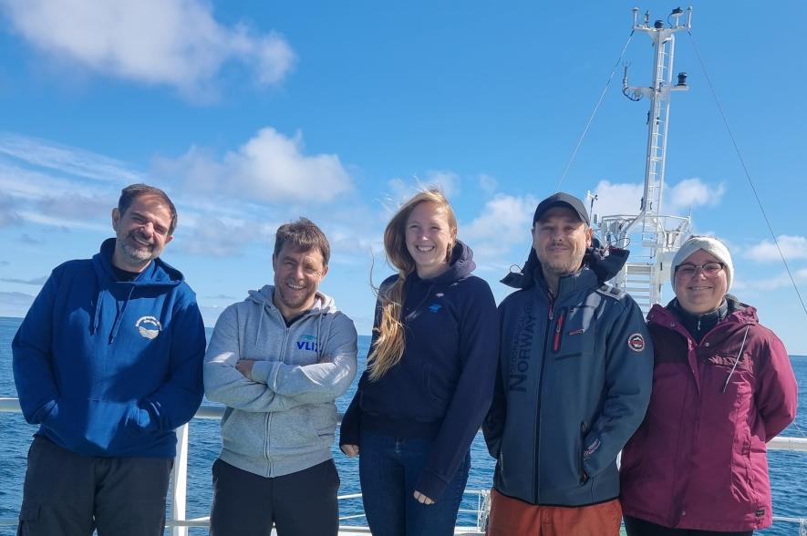 Vijf Belgische wetenschappers aan boord RV Belgica