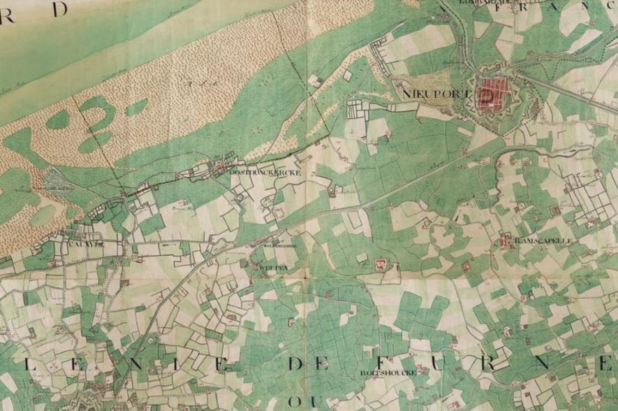 Ferrariskaart Nieuwpoort