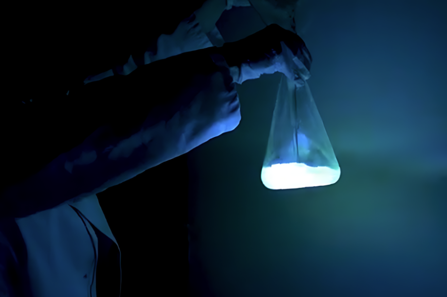 chemoluminescentie-experiment