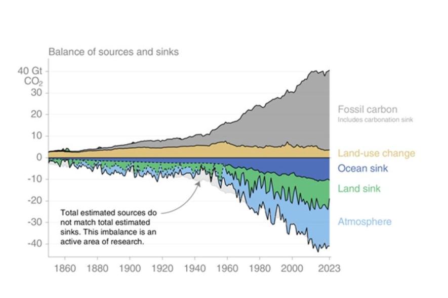 Carbon sources and sinks