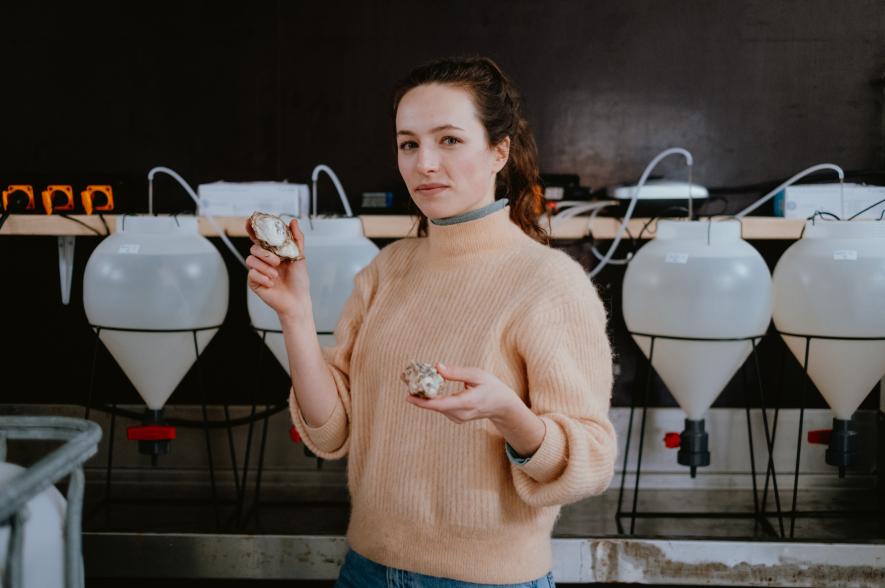 Sarah Schmidlin in het lab