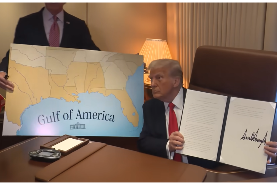 screenshot uit YT video van The White House