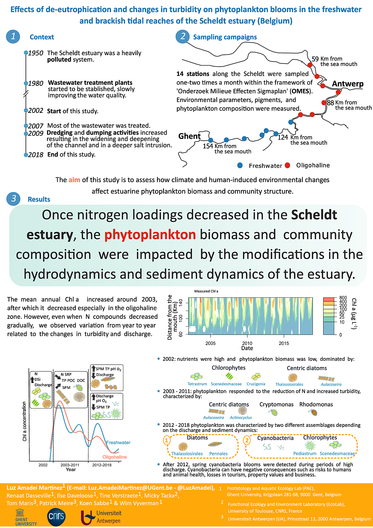 Effects of deeutrophication and changes in turbidity on phytoplankton
